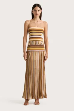 Citara Strapless Top Cocoa