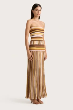 Citara Strapless Top Cocoa