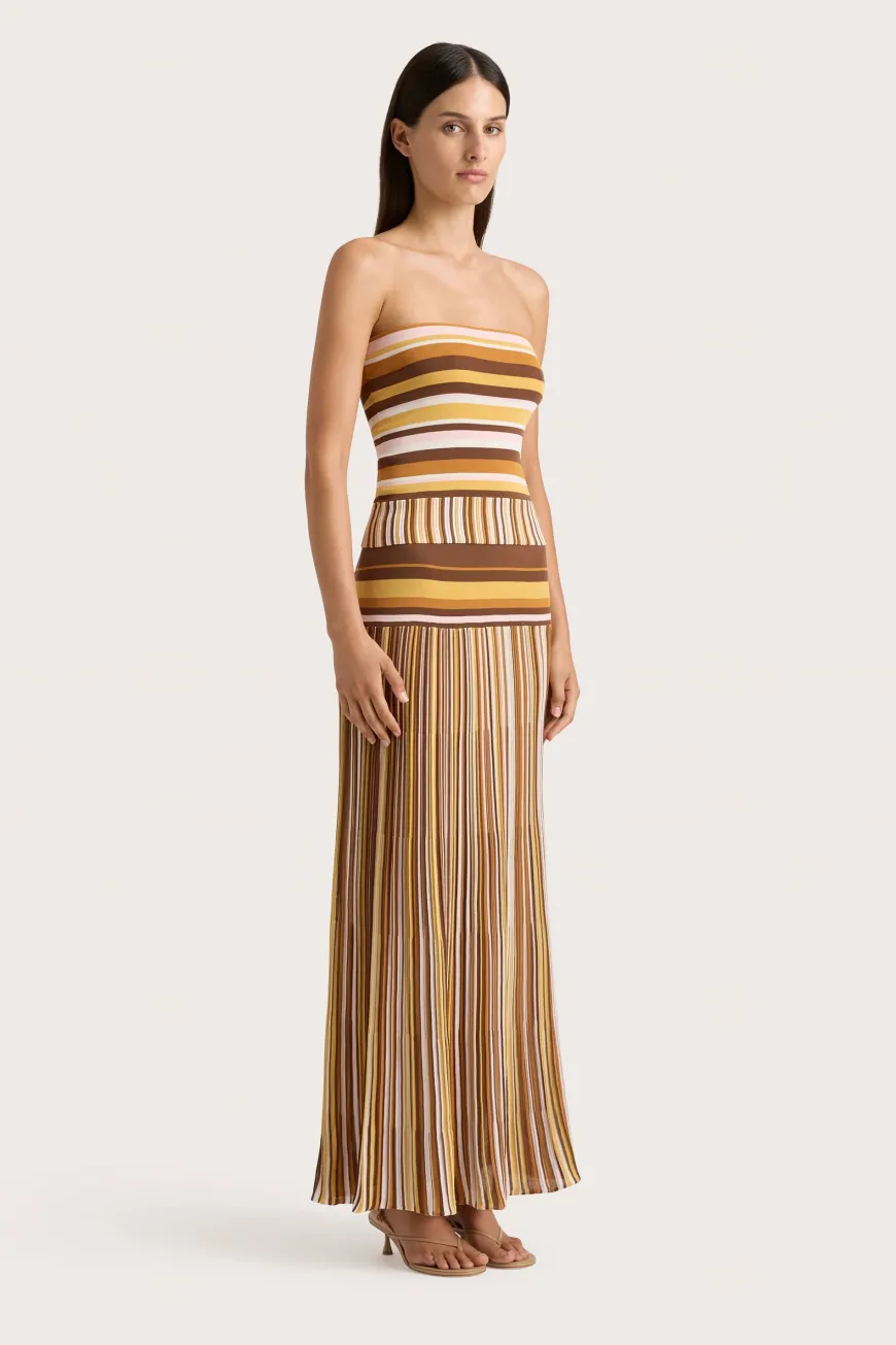 Citara Strapless Top Cocoa