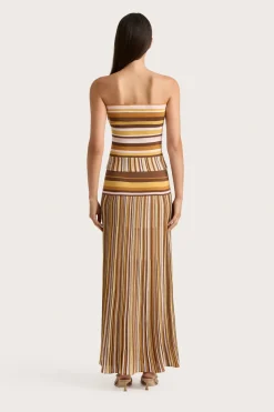 Citara Strapless Top Cocoa