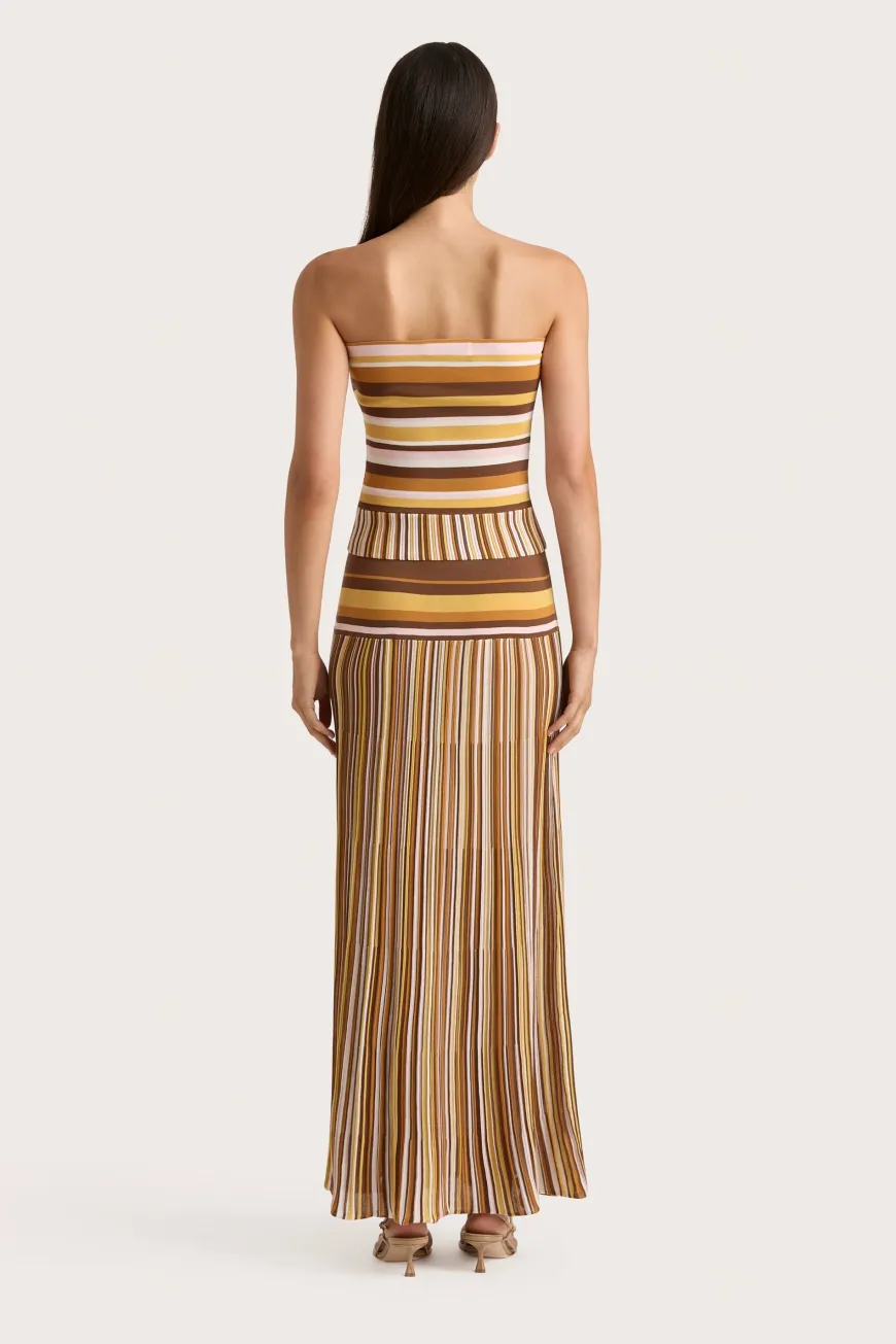 Citara Strapless Top Cocoa