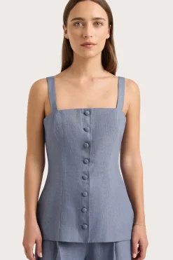 Corbiere Vest Cornflower Blue