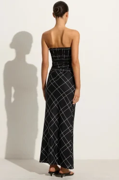 Dalicenca Skirt Letizia Check Black - Final Sale