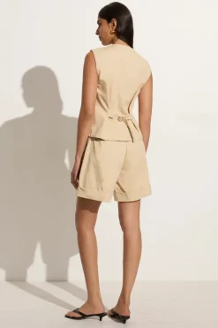 Delfina Vest Bleached Sand
