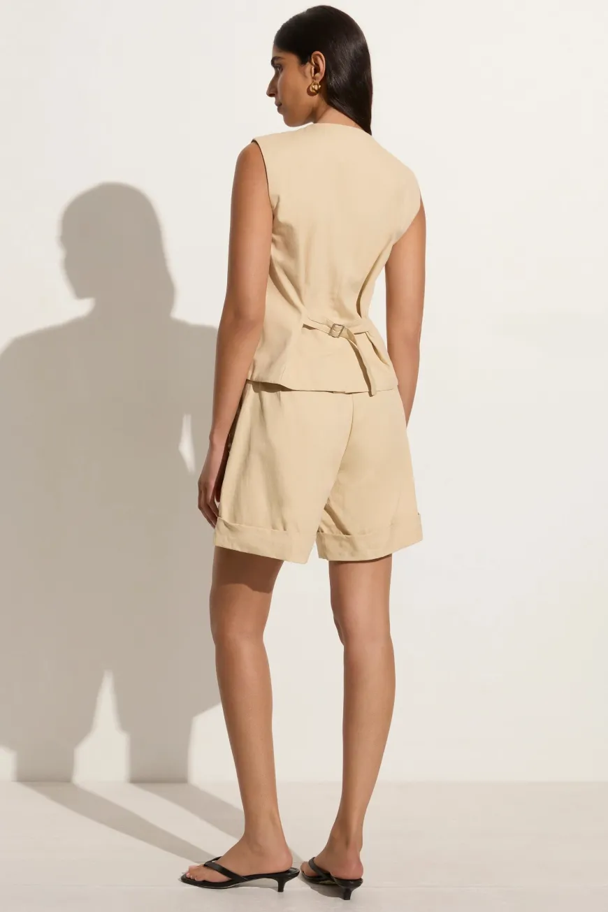 Delfina Vest Bleached Sand