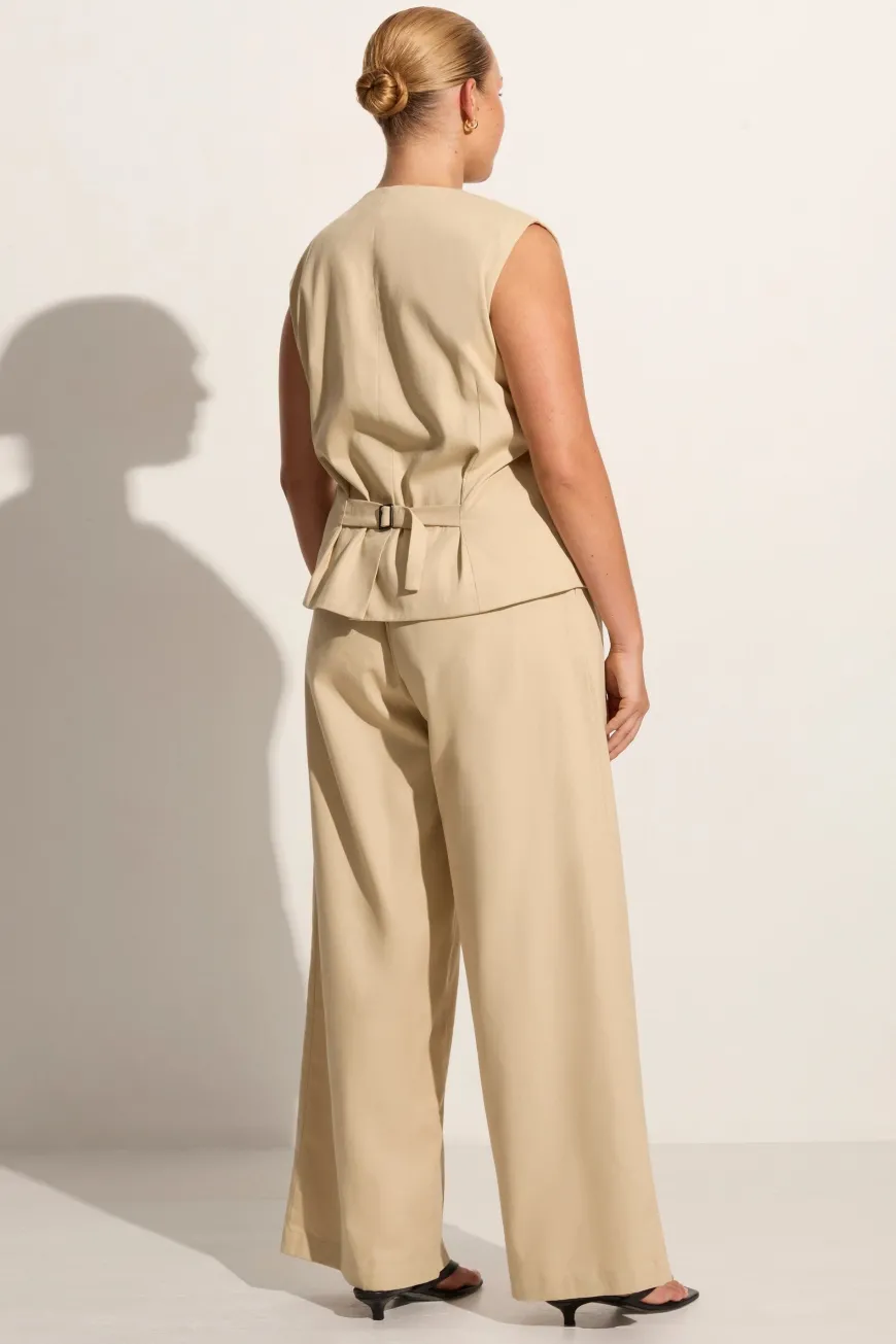 Delfina Vest Bleached Sand
