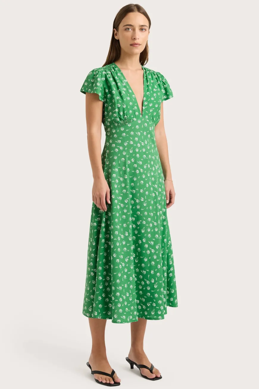 Doiret Midi Dress Green