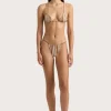 Elea Bikini Top Terracotta Stripe