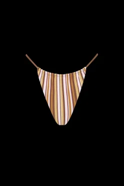 Elea Bikini Top Terracotta Stripe