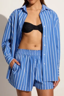 Elva Short Adia Stripe Ocean Blue