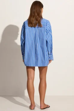 Elva Short Adia Stripe Ocean Blue