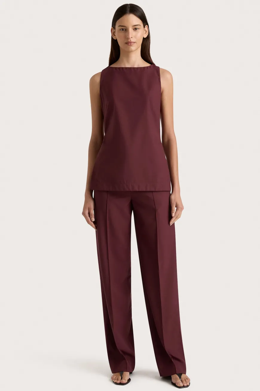 Emilie Top Bordeaux