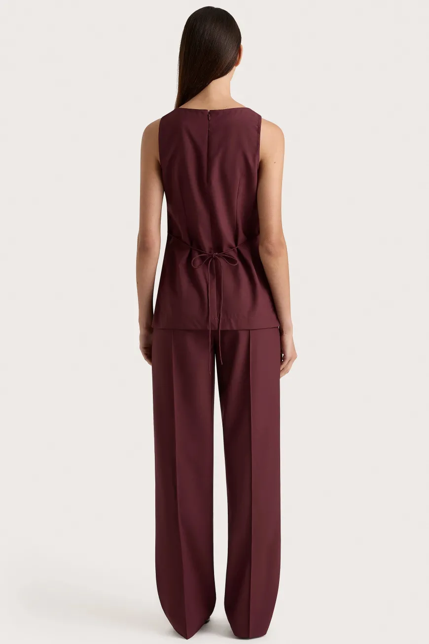 Emilie Trouser Bordeaux