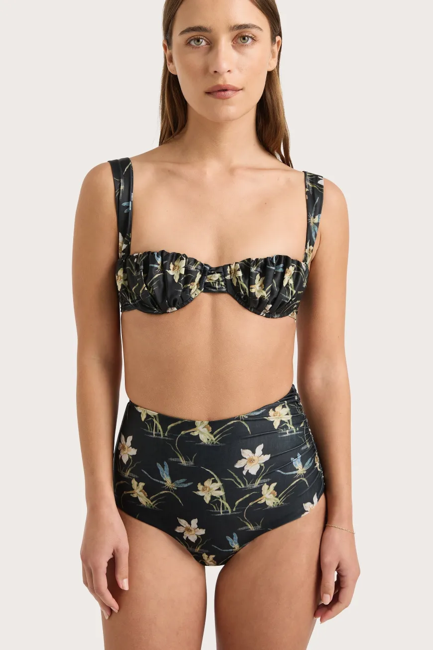 Emily Bikini Top Daffodil Print