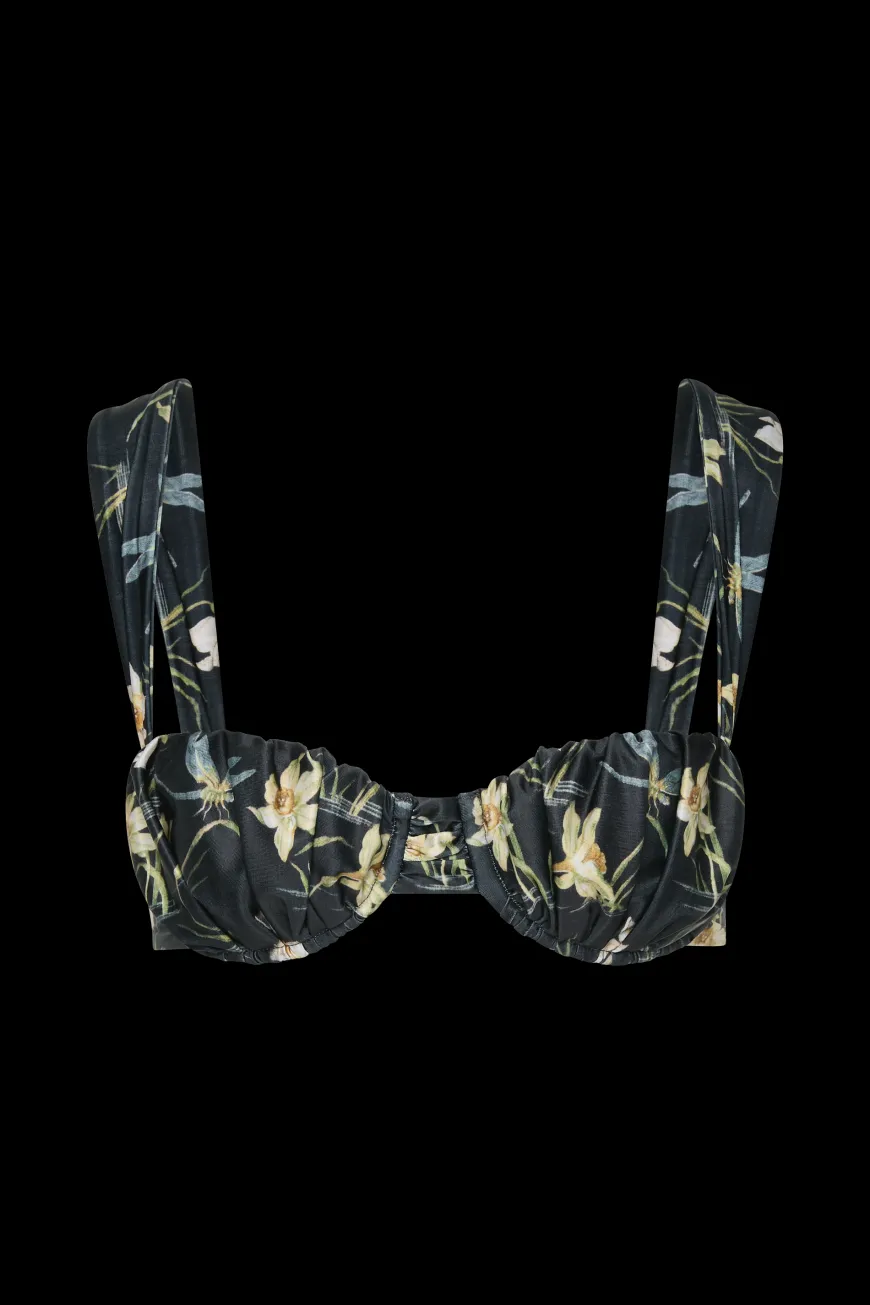 Emily Bikini Top Daffodil Print