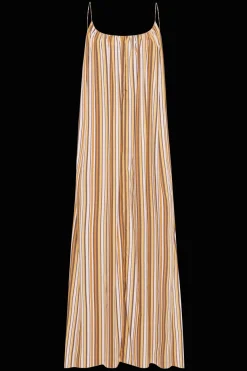 En Vau Maxi Dress Terracotta Stripe