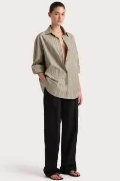 En Vau Shirt Khaki Stripe