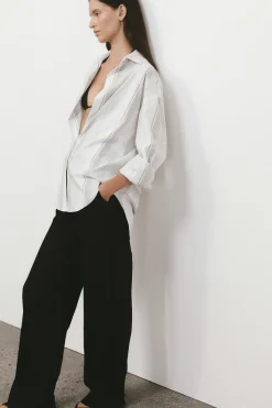 En Vau Shirt Striped Soft Blue