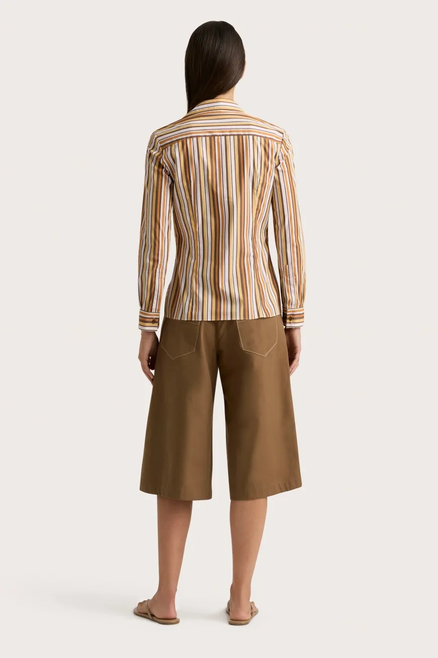 En Vau Shirt Terracotta Stripe