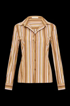En Vau Shirt Terracotta Stripe