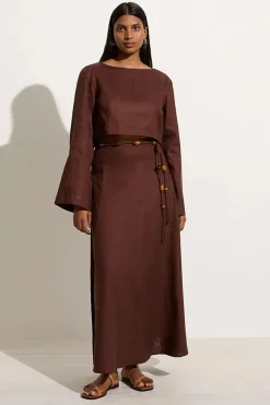 Es Raco Skirt Tobacco - Final Sale