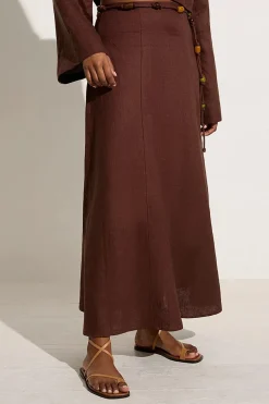 Es Raco Skirt Tobacco - Final Sale