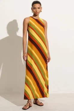 Esposende Midi Dress Cisco Stripe Sun - Final Sale