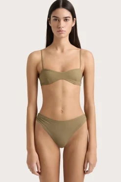 Evora Bikini Top Khaki
