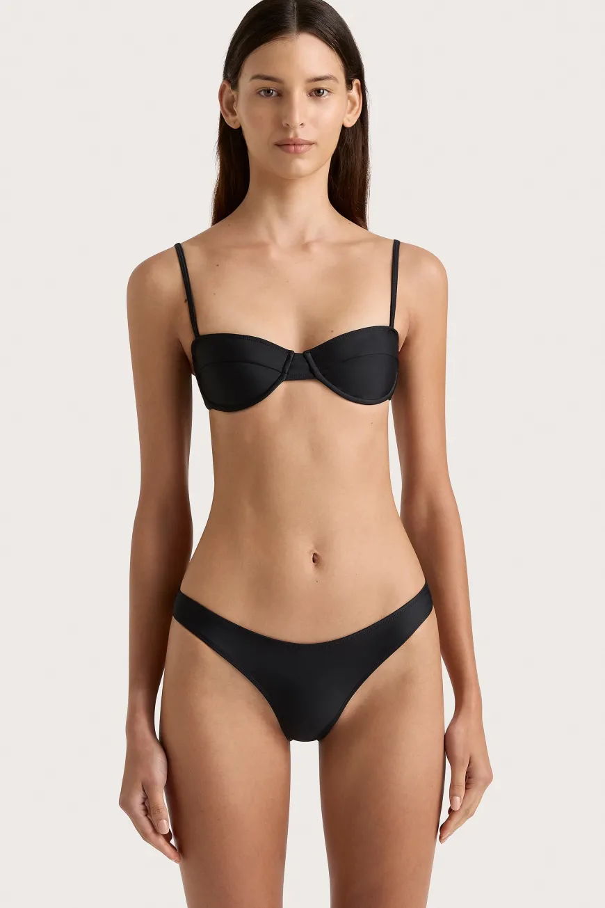 Farrah Bikini Top Black