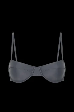 Farrah Bikini Top Charred Navy