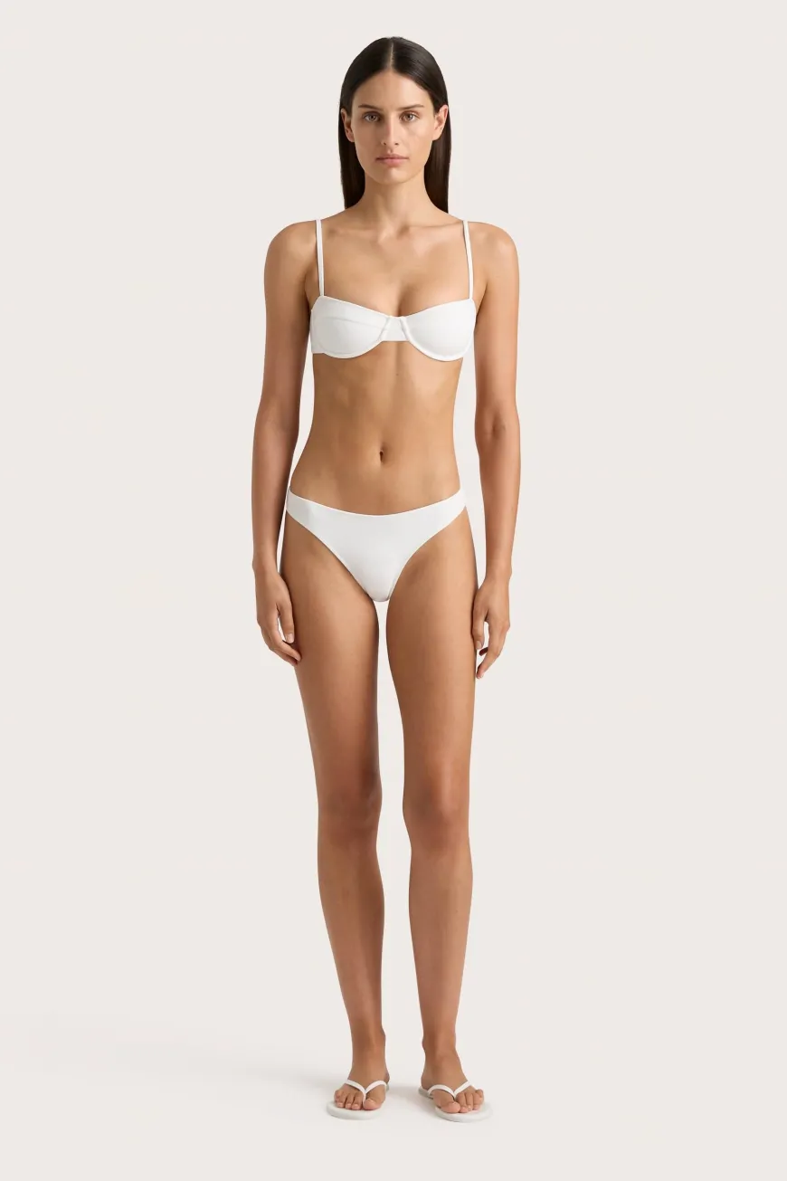 Farrah Bikini Top White