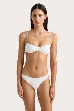 Farrah Bikini Top White
