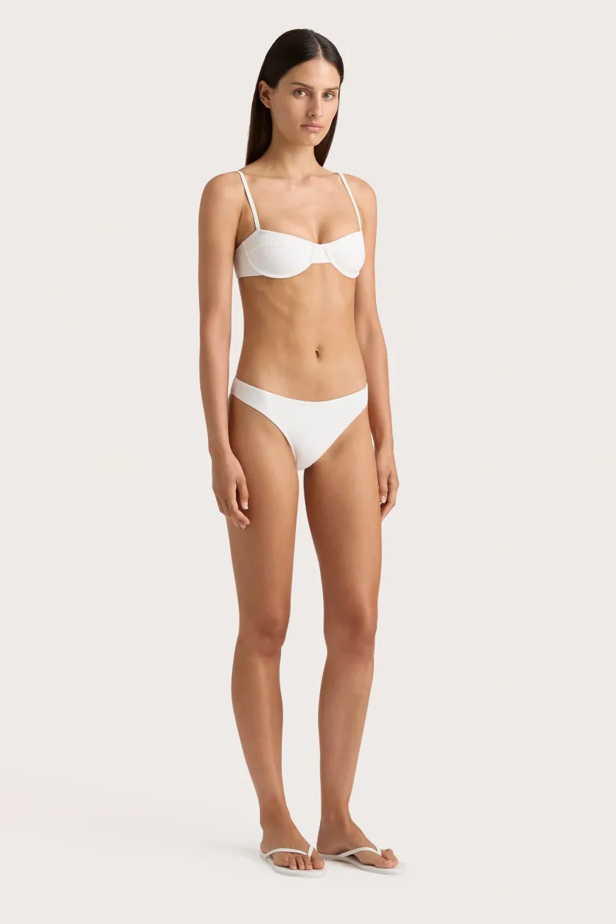 Farrah Bikini Top White