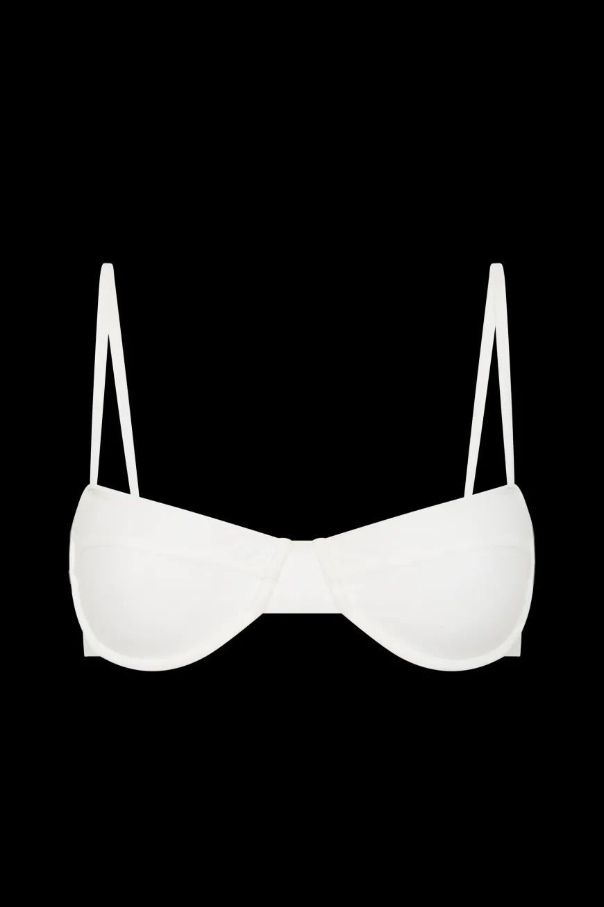 Farrah Bikini Top White