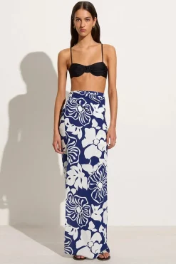 Flavia Pareo Mica Floral Navy - Final Sale