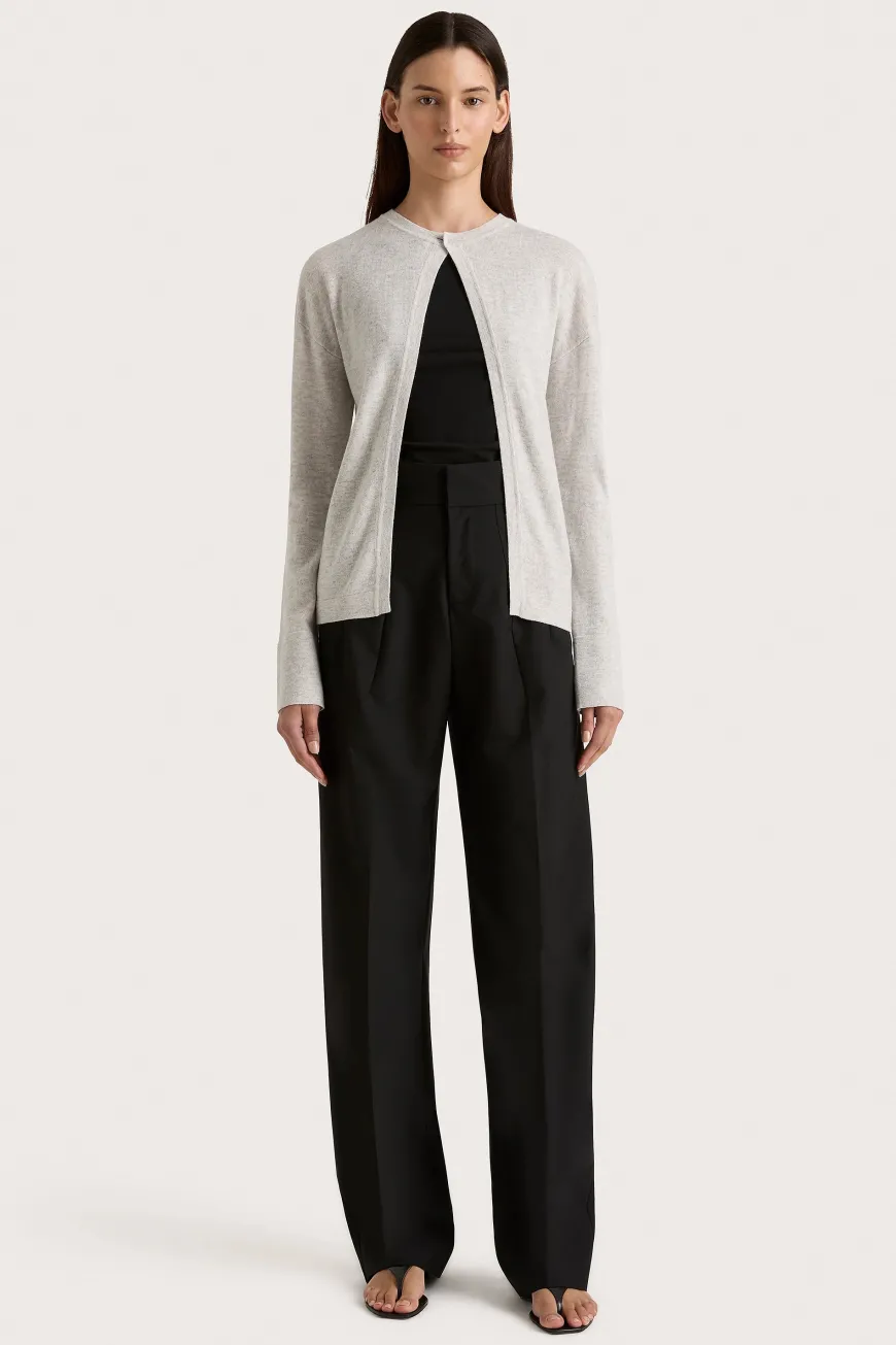 Frederikke Cashmere Cardigan Grey Marle