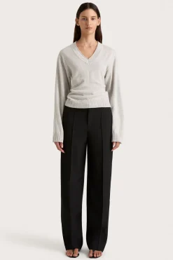 Frederikke Cashmere Sweater Grey Marle