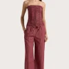 Freja Pant Wine Stripe
