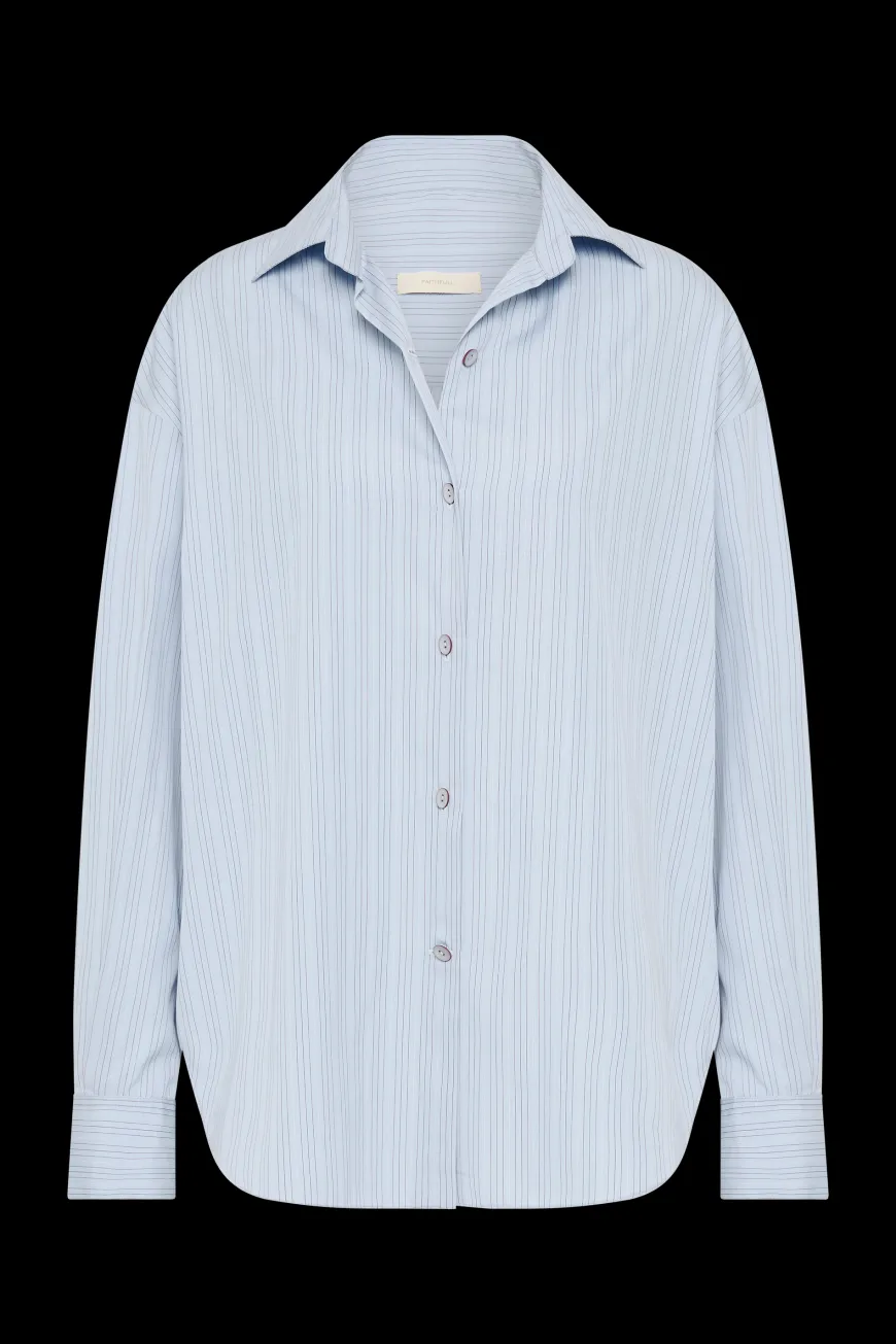 Freja Shirt Blue Pinstripe