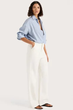 Freja Shirt Blue Pinstripe