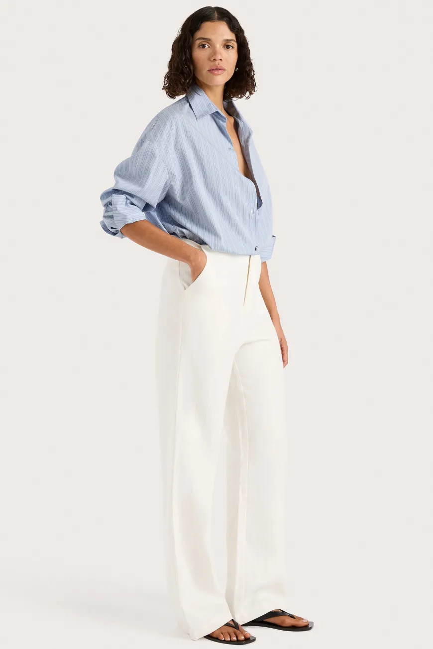 Freja Shirt Blue Pinstripe