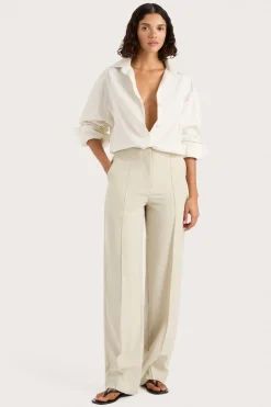 Freja Shirt Cream Pinstripe