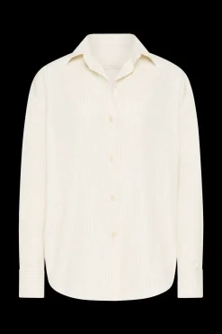 Freja Shirt Cream Pinstripe