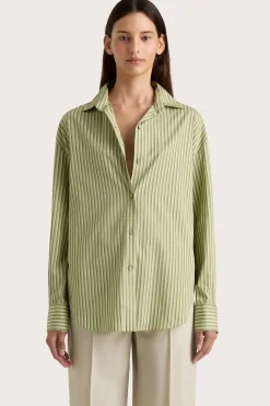 Freja Shirt Green Stripe