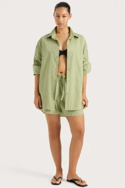 Freja Shirt Green Stripe