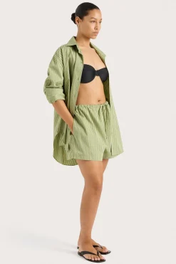 Freja Shirt Green Stripe