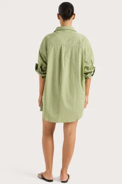 Freja Shirt Green Stripe