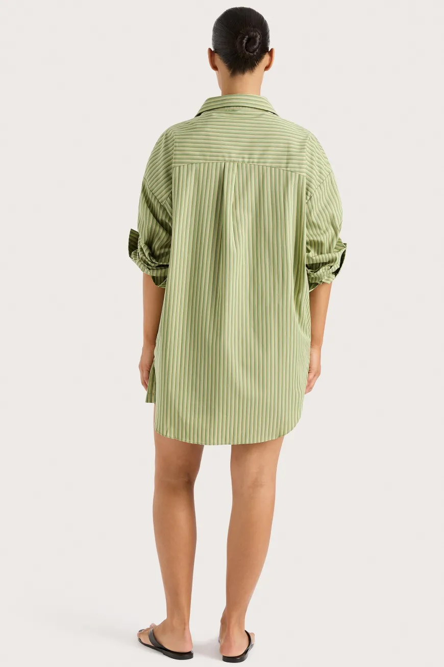 Freja Shirt Green Stripe