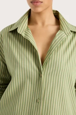 Freja Shirt Green Stripe