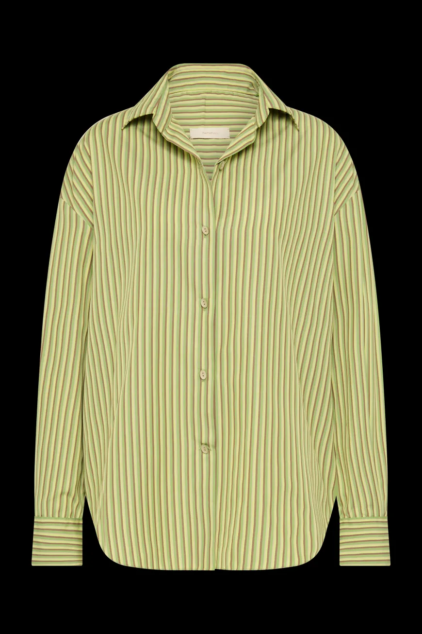 Freja Shirt Green Stripe
